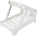 Convenient Plastic Shipping Label Rack for Desktop Thermal Printers Abs Sticker Holder Organizer Space-Saving Roll Stand Compatible with Label Machines for Office and Shipping Use