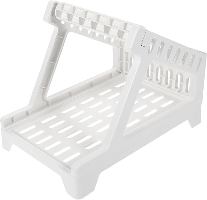 Convenient Plastic Shipping Label Rack for Desktop Thermal Printers Abs Sticker Holder Organizer Space-Saving Roll Stand Compatible with Label Machines for Office and Shipping Use