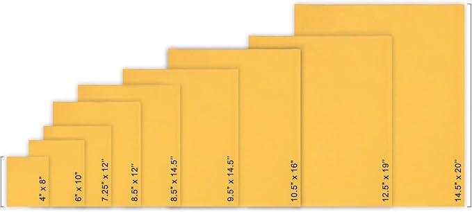 PackageZoom #6 12.5 x 19 Padded Envelopes Kraft Bubble Mailer Shipping Envelopes 50 Pack