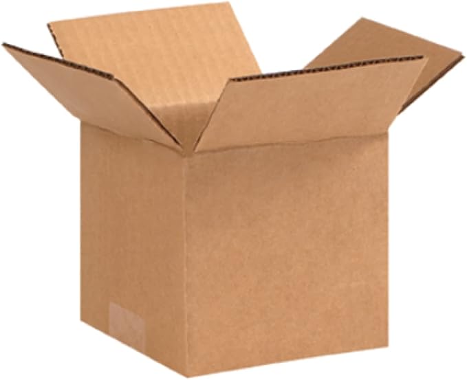 Secure Seal - 5x5x4 Pack of 200 Corrugated Cardboard Packing Shipping Mailing Moving Carton Boxes