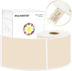 3x5 Inch Thermal Label Stickers,300Pcs Waterproof Rectangle Labels for Storage Bins,Moving Boxes,Address & Inventory Organization,Small Business Labeling,Light Brown