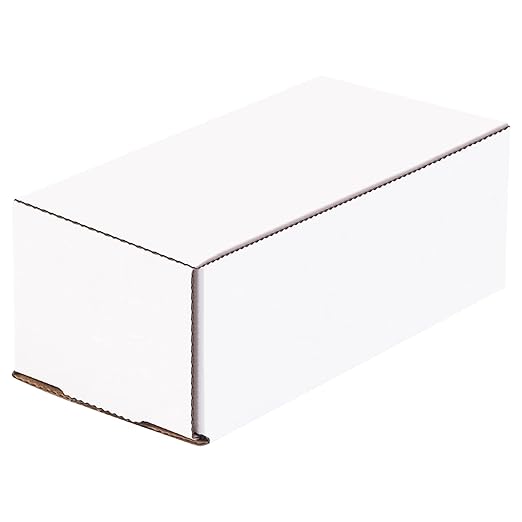 Box USA BM843 8"L x 4"W x 3"H, White (Pack of 50)