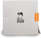 2023 Year Stickers, Doctor Stuff 2023 Chart Stickers, Orange Colored, IFC Style, USA Made Year Labels for X-Ray Jackets, 500/Roll, 1 Roll, 1-7/8" x 1-7/8"