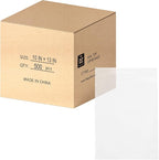 10" X 13" (500 Bags) 2 Mil Clear Reclosable Zip Plastic Poly Bags with Resealable Lock Seal Zipper