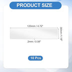 uxcell 10Pcs Double Sided Adhesive Pads, 4.72" x 1.18" Clear Removable Heavy Duty Mounting Tape Picture Hanging Sticky Adhesive Pad for Wall, Poster Picture, DIY Craft