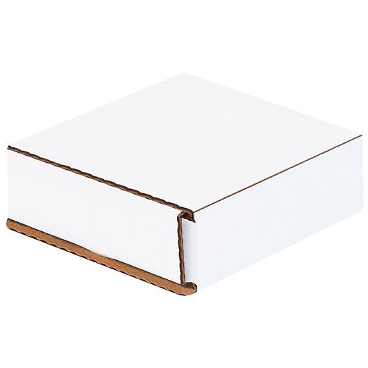Box USA BM331 3"L x 3"W x 1"H, White (Pack of 50)