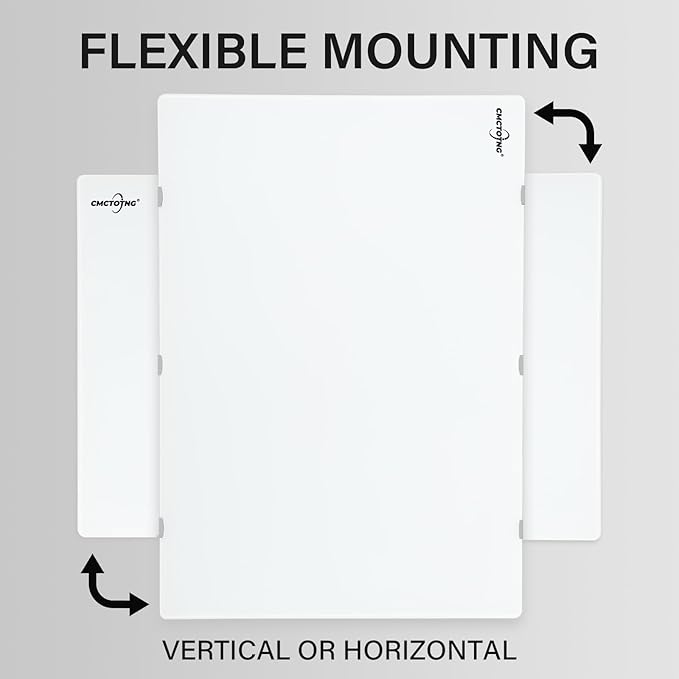 Magnetic Glass Whiteboard - 72"X48" Dry Erase White Board Frameless Glass Boards with Super Strong Magnets, Wall Mounted for Office, School and Home.