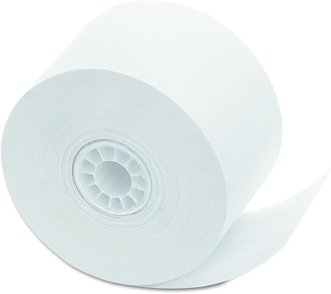 PM Company POS/Cash Register Rolls, 1.75 Inches x 150 Feet, White, 10/Pack (18990)