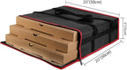Bodaon Insulated Bag-Pizza Bags for Delivery & Plastic Portable Drink Carrier，20"x 20"x 6" ermicas/Warming/Heat Carrying out Insulation Large Bag，Doordash Warmer/Hot Food BCarrier Box, Keeping Cooler