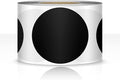 500 PCS Dot Sticker Tape 2" Inch Round Color Coding Labels Removable Writable Circle Floor Decal for Marking Organizing Social Distancing Black