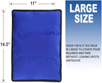rester's choice Ice Pack for Injuries Reusable, Soft Gel Flexible - (Large: 11"x14.5") for Hip, Shoulder, Knee, Back - Comfy Cold Pack Compress for Swelling, Bruises, Surgery (Mint-Green, 1 Pack)