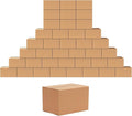 Edenseelake 40 Pack 7x5x5 inches Shipping Boxes Small Cardboard Boxes, Brown
