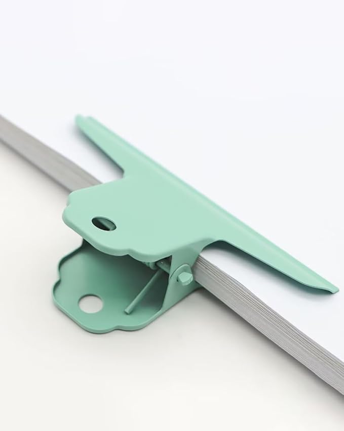 2PCS Extra Large Binder Clips Metal Bulldog Clips Large Paper Clamps Holder Chip Clips for Home School Office Drawing Bag Green 3inch