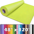 PerkHomy 48" x 1,440" (120') Neon Green Kraft Paper Roll for Craft Bulletin Board Paper Art Table Covering Crafting Gift Wrapping Bouquet Packing Parcel 80GSM 55LB (Neon Green, 48" x 120')