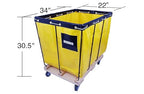 Basket Trucks,Service Carts Yellow 8 Bushel Knock Down Truck,Carts, 10.0 cu. ft, 400 lb, 34" L X 22" W X 30.5" H Capacity