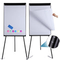 2 Pack Whiteboard Easel 36" x 24" Height Adjustable, Magnetic Dry Erase Board with Tripod Stand, Portable Presentation Easel Includes Flip Chart Paper Pad (25 Sheets), Magnets & Eraser