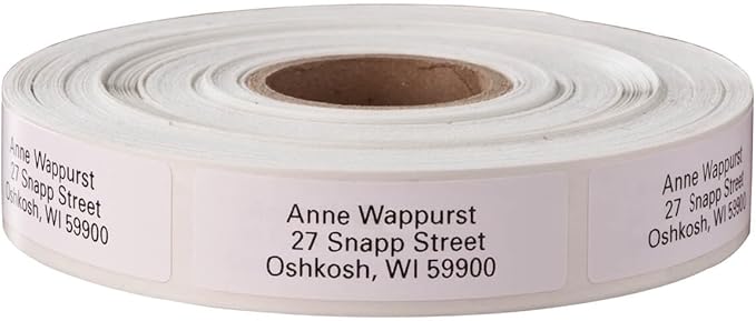 Custom Self-Stick Address Labels, Classic White, Roll of 1000