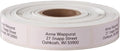 Custom Self-Stick Address Labels, Classic White, Roll of 1000
