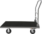 Heavy Duty Foldable Platform Truck Cart with 4 Wheels,41'' L x 25'' W Steel Rolling Flat Cart Push Cart Dolly Large Hand Truck Dolly 2200LBS Capacity Moving Hand Dolly for Groceries,Garage,Warehouse