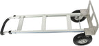 findmall 500 Lbs Capacity Dolly Aluminum Silver Hand Truck with Wide Wheels for Moving