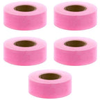 ChromaLabel 1 Inch Fluorescent Pink Masking Tape, Colored Tape for Crafting and Labeling, Fluorescent Pink, 500 Inch Per Roll - Case of 5