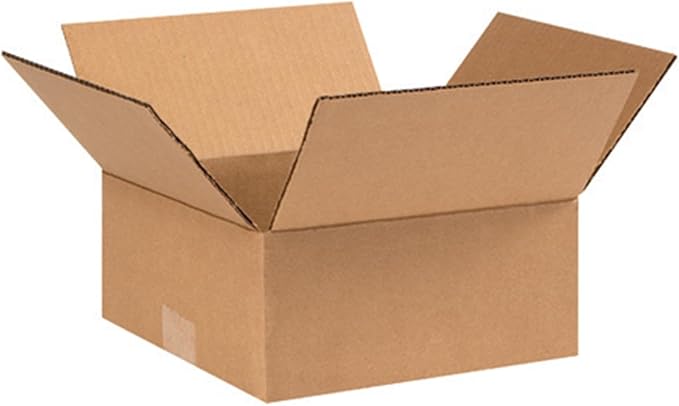Secure Seal - 9x9x4 Pack of 25 Corrugated Cardboard Packing Shipping Mailing Moving Carton Boxes