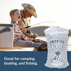 Pinnacle Mercantile Plastic Ice Bags 10 Lb. With Draw String Closure Pack 500