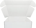 12x9x3 inches Small White Mailers Boxes Recyclable Corrugated Gift Box for Packaging Shipping Set of 10
