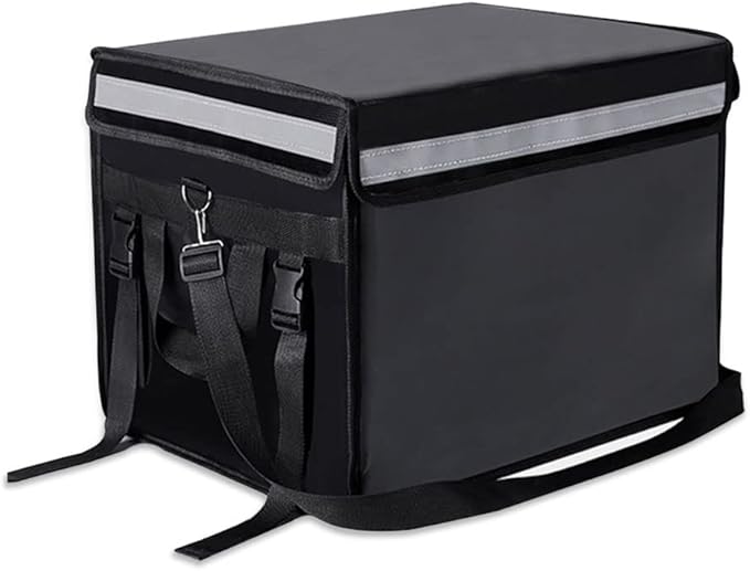 Insulated Bags For Food Delivery XL - 18.1" x 13.8" x 13.8", Commercial Insulated Food Delivery Bag w/ Divider, Waterproof & Foldable Catering Bag Food Deliveries, Delivery Pizza Bags 12 Inches
