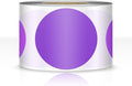 500 PCS Dot Sticker Tape 2" Inch Round Color Coding Labels Removable Writable Circle Floor Decal for Marking Organizing Social Distancing Purple