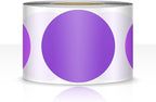 500 PCS Dot Sticker Tape 2" Inch Round Color Coding Labels Removable Writable Circle Floor Decal for Marking Organizing Social Distancing Purple
