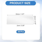 uxcell 30Pcs Double Sided Adhesive Pads, 1.97" x 0.79" Clear Removable Heavy Duty Mounting Tape Picture Hanging Sticky Adhesive Pad for Wall, Poster Picture, DIY Craft