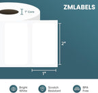 Compatible Thermal Labels Replacement for Zebra (【2" x 1"】 16 Rolls/20800Labels)