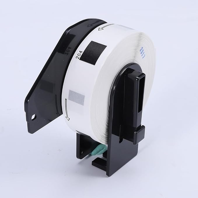 Label KINGDOM Compatible with Brother DK-1204 (0.66" x 2.1") Die-Cut Label for QL-800, Multipurpose/Return Address White Paper 400/Roll for QL-810W Printer (10-Roll + 2 Frame)