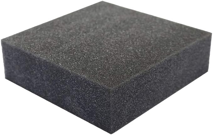 FoamRush 2" x 26" x 26" Charcoal High Density Upholstery Foam Cushion, Upholstery Sheet, Foam Padding, Seat Replacement, Wheelchair Seat & Chair Cushion Replacement, Square, Made in USA