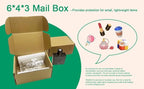 Rong Yang Tong 6x4x3 inch Small Shipping Boxes Pack of 30, Brown Corrugated Cardboard Mailer Boxes for Packing Mailing Small Business Gift Packing