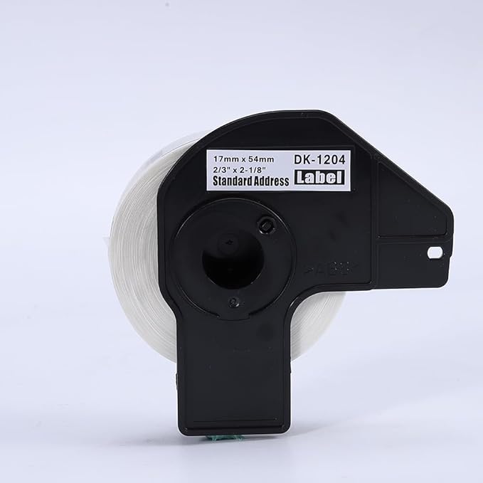 Label KINGDOM Compatible with Brother DK-1204 (0.66" x 2.1") Die-Cut Label for QL-800, Multipurpose/Return Address White Paper 400/Roll for QL-810W Printer (10-Roll + 2 Frame)