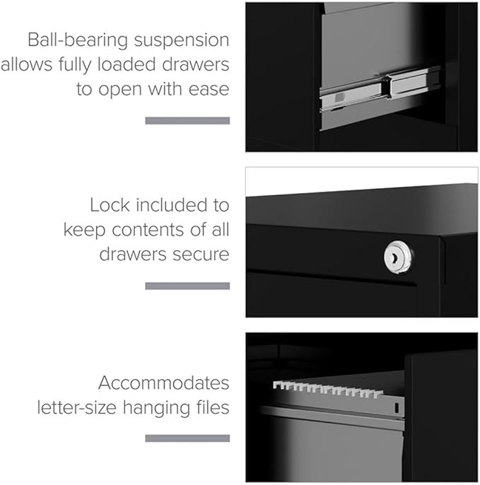 CommClad 4-Drawer Letter-Size Vertical File Cabinet (Putty)