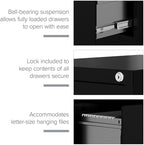 CommClad 4-Drawer Letter-Size Vertical File Cabinet (Putty)