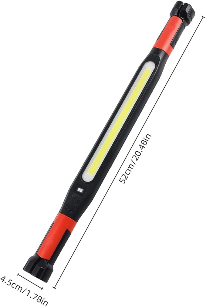 2026 New Magnetic Work Light, Rechargeable LED Mechanic Light, Under Hood Work Light Accessory Bar, Portable Cordless Trouble Light for Workshop Car Repairing Garage
