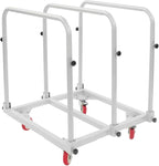 Undercat Steel Panel Truck, Heavy Duty Lumber Drywall Dolly, 1400lbs Platform Truck with 4 Swivel Casters, Flatbed Cart with 3 Side Handrails & Bottom Crossbar for Warehouse, Garage, Home, Grey