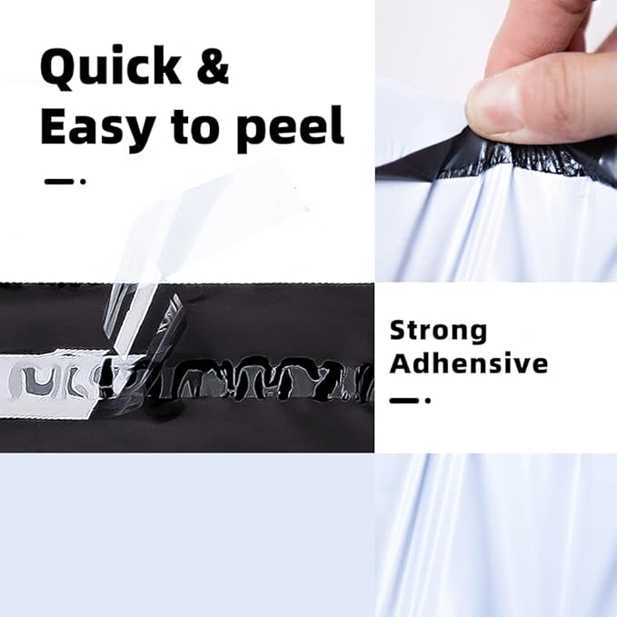POLYSELLS 1000 Pcs 10x13 Inch White Poly Mailers Shipping Envelopes, Strong Adhesive Sealing, Waterproof, and Tear-resistant Postal Mailing Bags for Clothing, Books, and Accessories