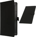 Car Registration and Insurance Holder, Leather Magnetic Shut Vehicle Glove Box Organizer for Document, Card, Driver License, Black