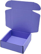 15 Pcs 6 x 6 x 2 inches Corrugated Cardboard Gift Boxes Recyclable Shipping Boxes for Mailing & Holidays, Wedding, Birthday, Gifts Packaging (Lavender, 6 x 6 x 2")