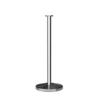 Montour Line Cline Post and Rope Stanchion, Sloped Base, (Polished Stainless Steel Post, Flat Top)