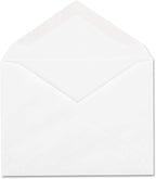 Columbian Envelopes Invitation & Greeting Card Envelopes, A2, 4-3/8" x 5-3/4", Gummed Seal, Pointed Flap, 24 lb White Wove, 100 Per Box (COLO198)