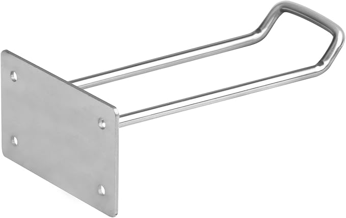 4 Pack 304 Stainless Steel Garage Wall Mount Rack Bracket, Wet Floor Safety Caution Sign Hanger, Heavy Duty Tool Organizer Storage System, Load 100 lbs
