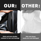 POLYSELLS 50 pcs 24x24 Inches Black Poly Mailers Shipping Envelopes, Strong Adhesive Sealing, Waterproof, and Tear-resistant Postal Mailing Bags for Clothing, Books, and Accessories