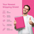 Hot Pink 7.25x12 Inch Poly Bubble Mailers #1 | Self Seal Padded Envelopes | Air Cushioned Bubble Mailer | Usable Size 7.25x11 Inch | 100 Pack Bulk | Waterproof | Lightweight Mailing Shipping Bags