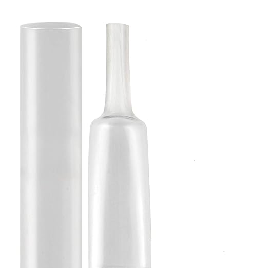 XHF 3/4 inch (19mm) 3:1 Waterproof Clear Heat Shrink Tubing Marine Grade Wire Cable Adhesive Lined Tube Insulation Seal Against Moisture Corrosion and Air Leakage, 4 Ft